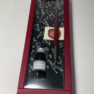 FRANCESCO RUBINATO Italian Wooden Dipping Pen 1 Metal Nib Calligraphy Bordeaux